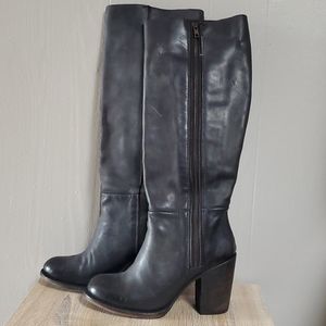 Freebird Beau Womens Tall Knee Black Riding Boots